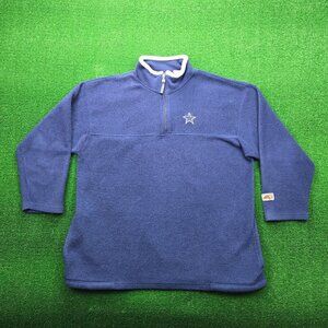 Dallas Cowboys Sweater Mens XL/2XL‎ Pullover 1/4 Zip Fleece Vintage NFL Football